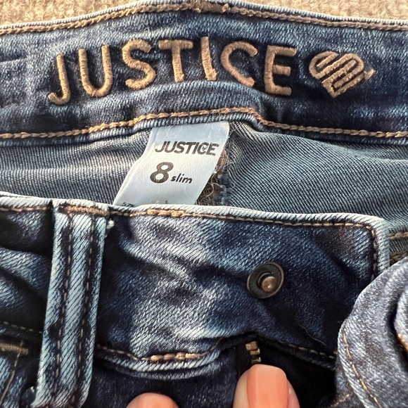 Justice Kids' Blue and Gray Jeans Set - Picture 3 of 4